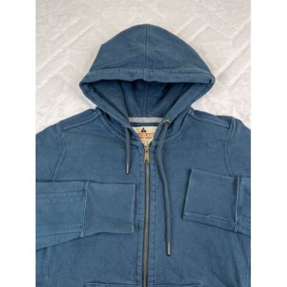 American Giant Women's (M) Blue Classic Full Zip Hoodie Sweatshirt Heavyweight